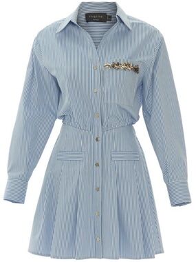 the tobie long sleeve satin mini shirt dress by exquise Buy EXQUISE Tobie Satin Mini Shirtdress - Burnished Gold At 79% Off